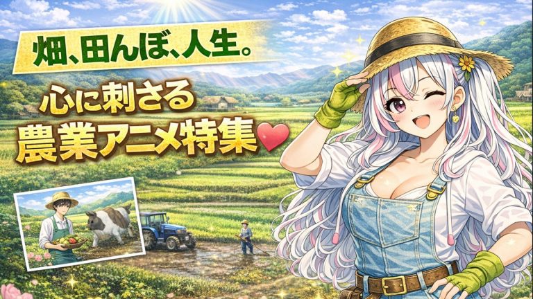 畑、田んぼ、人生。心に刺さる農業アニメ特集❤